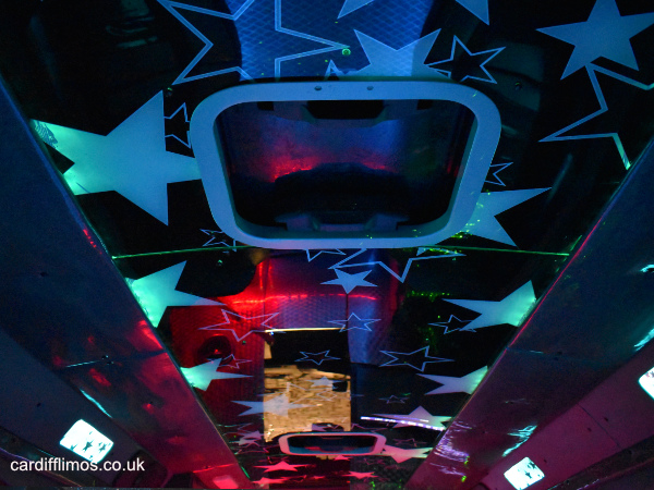 Star ceiling and colour-change lights